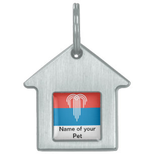 Pet Tag with Flag of Kansas City, Missouri