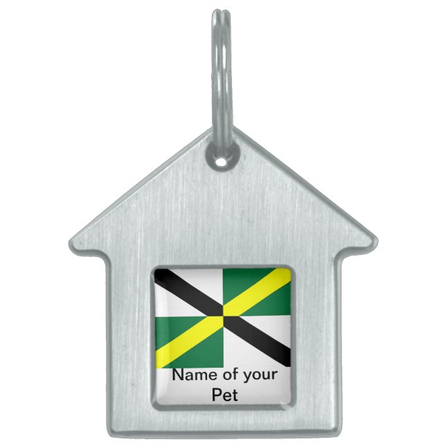 Pet Tag with Flag of Monterey City (Front)
