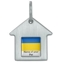 Pet Tag with Flag of Ukraine