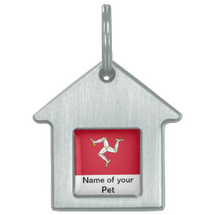 Pet Tag with Isle of Man Flag