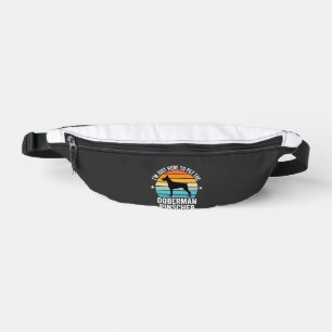 Pet The Doberman Pinscher Retro Bum Bags