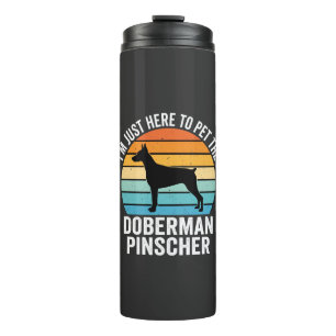 Pet The Doberman Pinscher Retro Thermal Tumbler