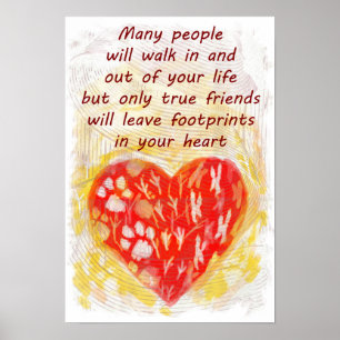 Pet true friend quote poster