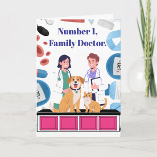 Pet Veterinarian Folded Greeting Card