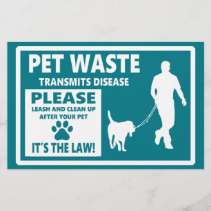 PET WASTE - Courtesy Notice Flyer