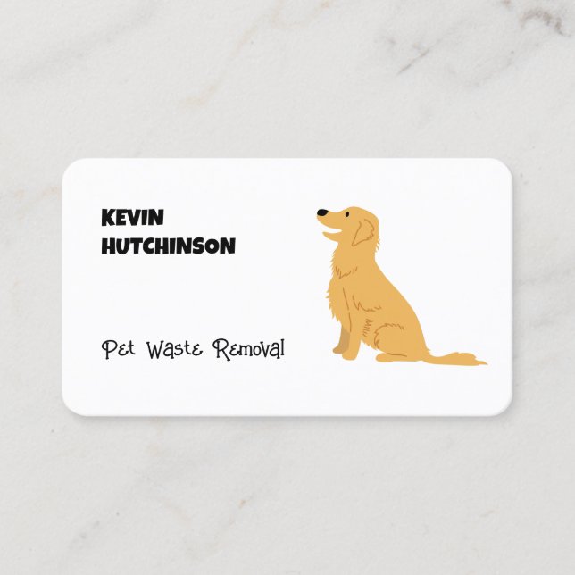 Pet Waste Removal Business Card (Front)