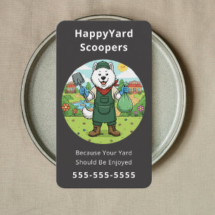 Pet Waste Removal Friendly Dog Poop Scooper Black Business Card