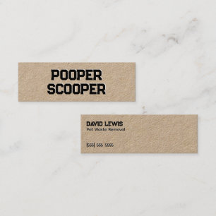 Pet Waste Removal Mini Business Card