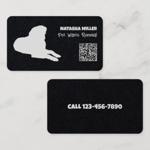 Pet Waste Removal QR Business Card