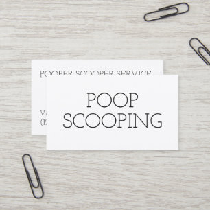 Pet Waste Removal Simple Business Card