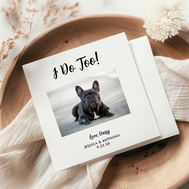 Pet Wedding Cocktail Napkins (Creator Uploaded)