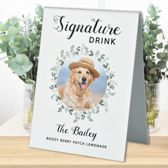 Pet Wedding Signature Drink Dog Bar Custom Photo   (Creator Uploaded)