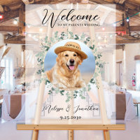 Pet Wedding Welcome Personalised Dog Photo