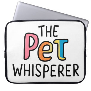 Pet whisperer laptop sleeve