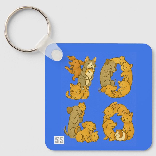Pet YOLO  Key Ring (Front)