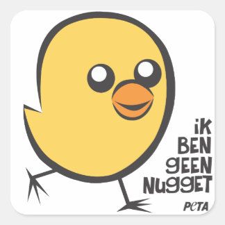 PETA I'm not a nugget sticker