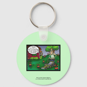 PETA & The Crabgrass Cartoon Funny Key Chain