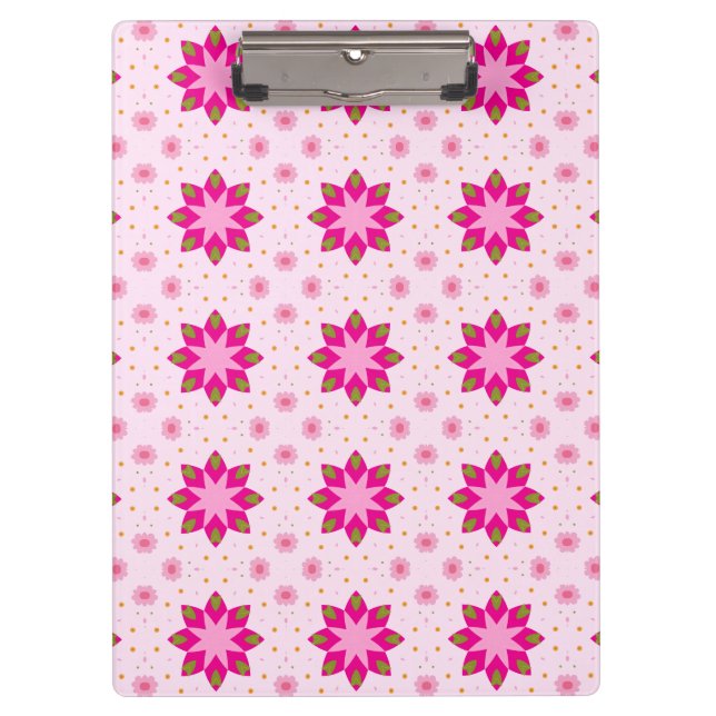 Petal Blossom Confetti pattern Clipboard (Front)