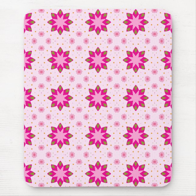 Petal Blossom Confetti pattern Mouse Mat (Front)