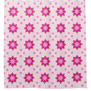 Petal Blossom Confetti pattern Shower Curtain