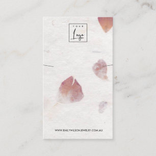 PETAL HANDMADE PAPER NECKLACE BRACELET DISPLAY BUSINESS CARD