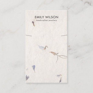 PETAL HANDMADE PAPER NECKLACE BRACELET DISPLAY BUSINESS CARD
