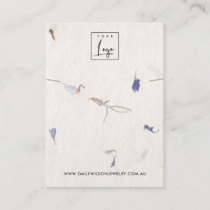 PETAL HANDMADE PAPER  NECKLACE BRACELET DISPLAY BUSINESS CARD