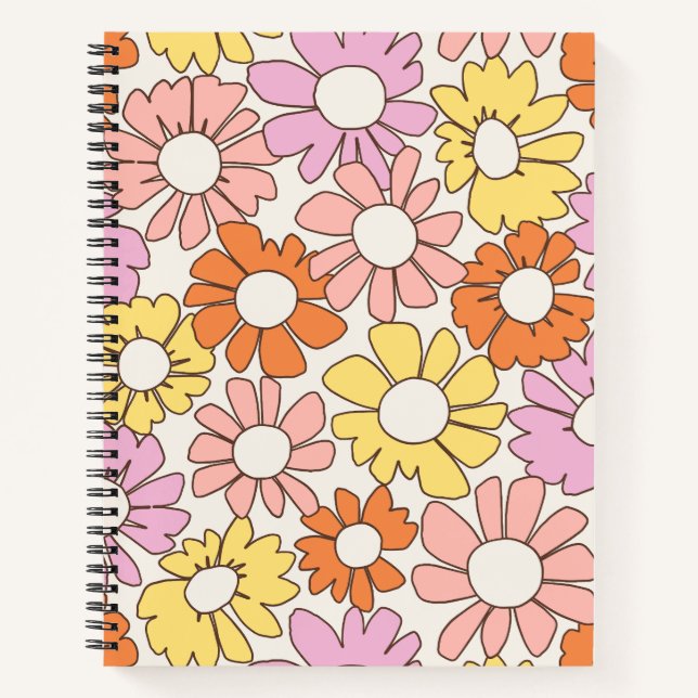 Petal Jubilee Soft Retro Citrus Notebook (Front)