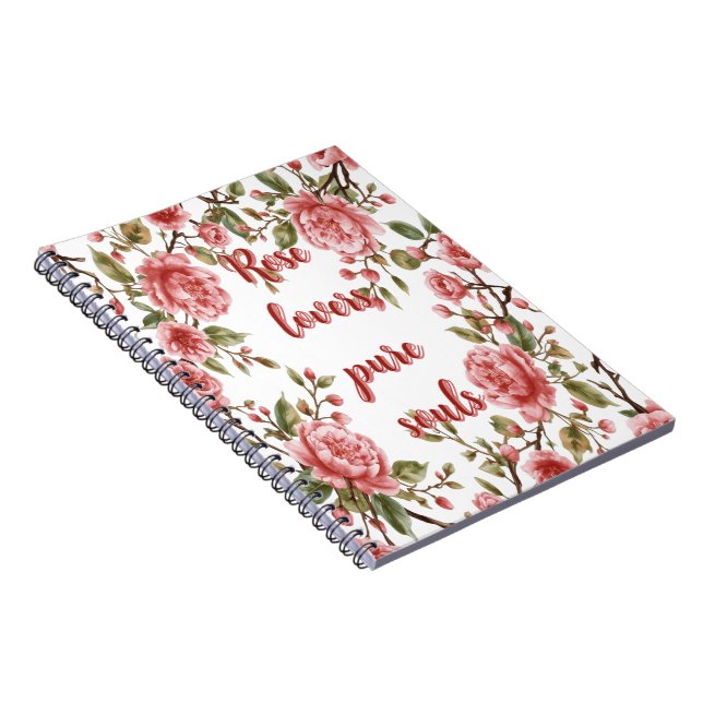 Petal Pages – Elegant Flower Notebook (Right Side)