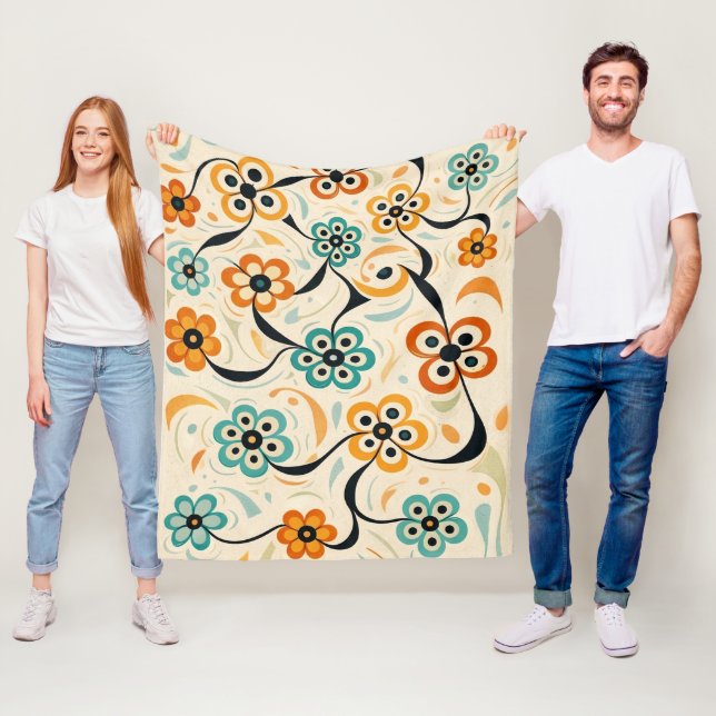 Petal Path Fleece Blanket (In Situ)