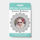 Petal Patrol Flower Girl Badge