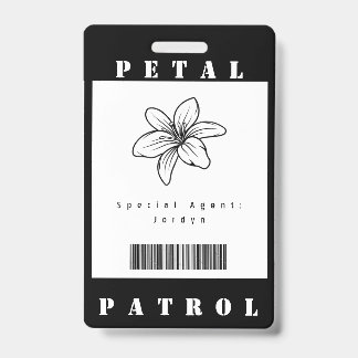 Petal Patrol ID Badge