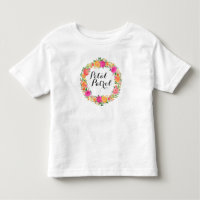 Petal Patrol Toddler Ruffle Tee Flower Girl Shirt