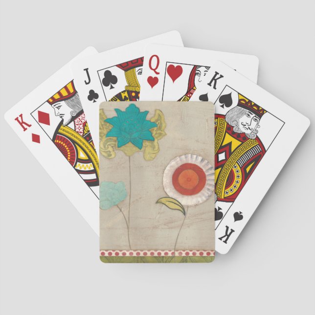 Petal Patterns I Playing Cards (Back)