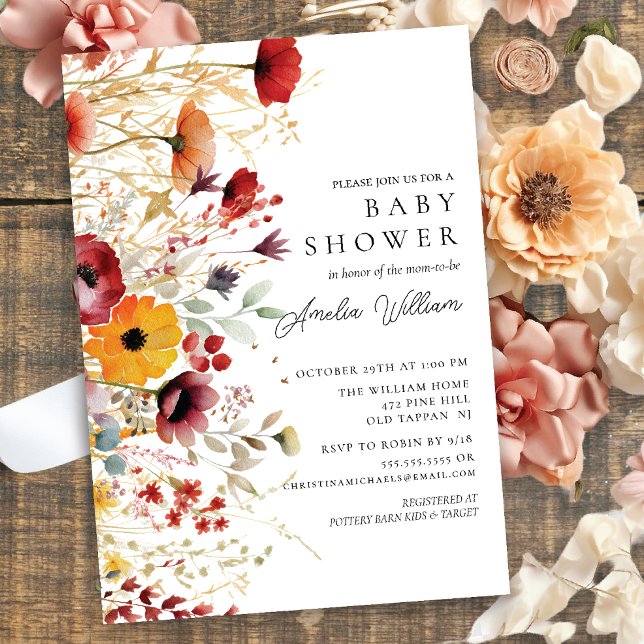 Petal Perfection Baby Shower Invitation (Creator Uploaded)