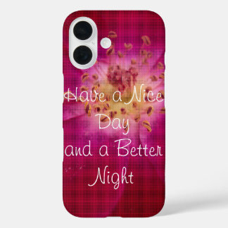 Petal Perfection | Chequered Rose Petal Pattern Ar iPhone 16 Case