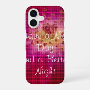 Petal Perfection Chequered Rose Petal Pattern Ar iPhone 16 Case