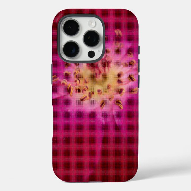 Petal Perfection: Chequered Rose Petal Pattern Art Case-Mate iPhone Case (Back)