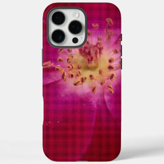 Petal Perfection: Chequered Rose Petal Pattern Art iPhone 16 Pro Max Case