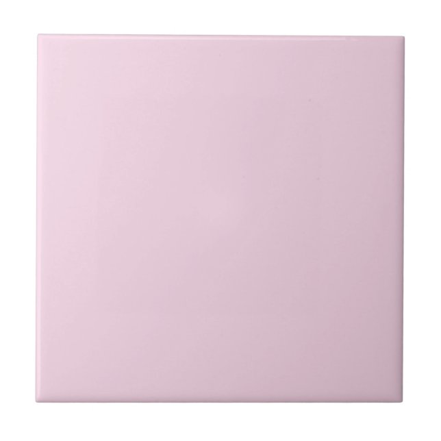 Petal Pink Solid Colour | Classic Elegant Tile (Front)