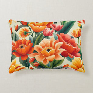 Petal Pop Bloom Vibe Decorative Cushion
