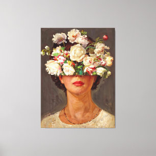 Petal Pout "Florence" Art & Floral Society Canvas Print