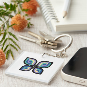 Petal Prism Butterfly Key Ring