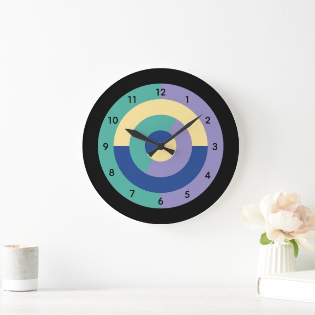 Petal Prism (Circular) Large Clock (Home)