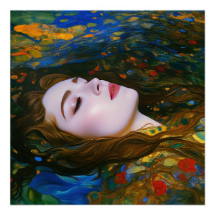 “Petal Serenity” - Women In Water Poster