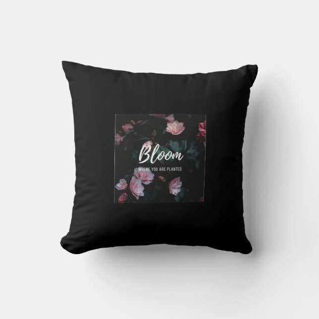 Petal soft flower pattern pillow (Front)