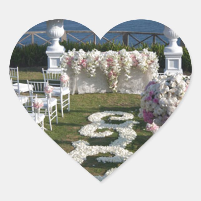 Petal-Wedding-Aisle-Runners-20 Heart Sticker (Front)