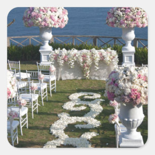 Petal-Wedding-Aisle-Runners-20 Square Sticker