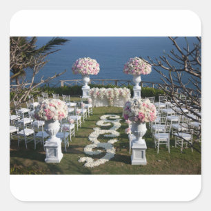 Petal-Wedding-Aisle-Runners-20 Square Sticker