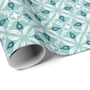 Petaline Wrapping Paper Roll (Ocean Mist)